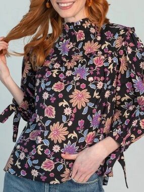 Olivia James High Neck EMMA Blouse Medium